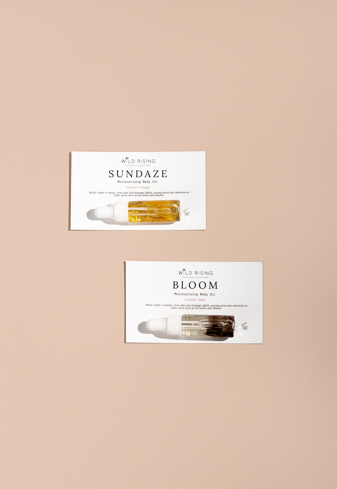 wild rising skincare body oil duo set
