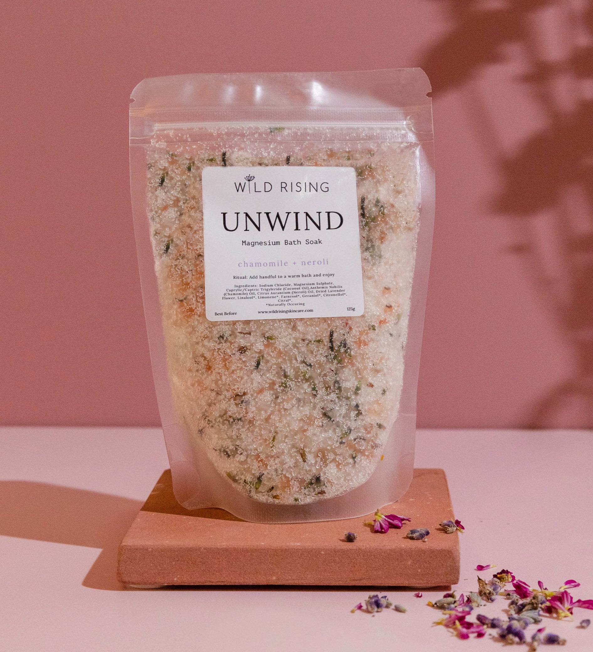 Organic Bath salt soak chamomile & Neroli