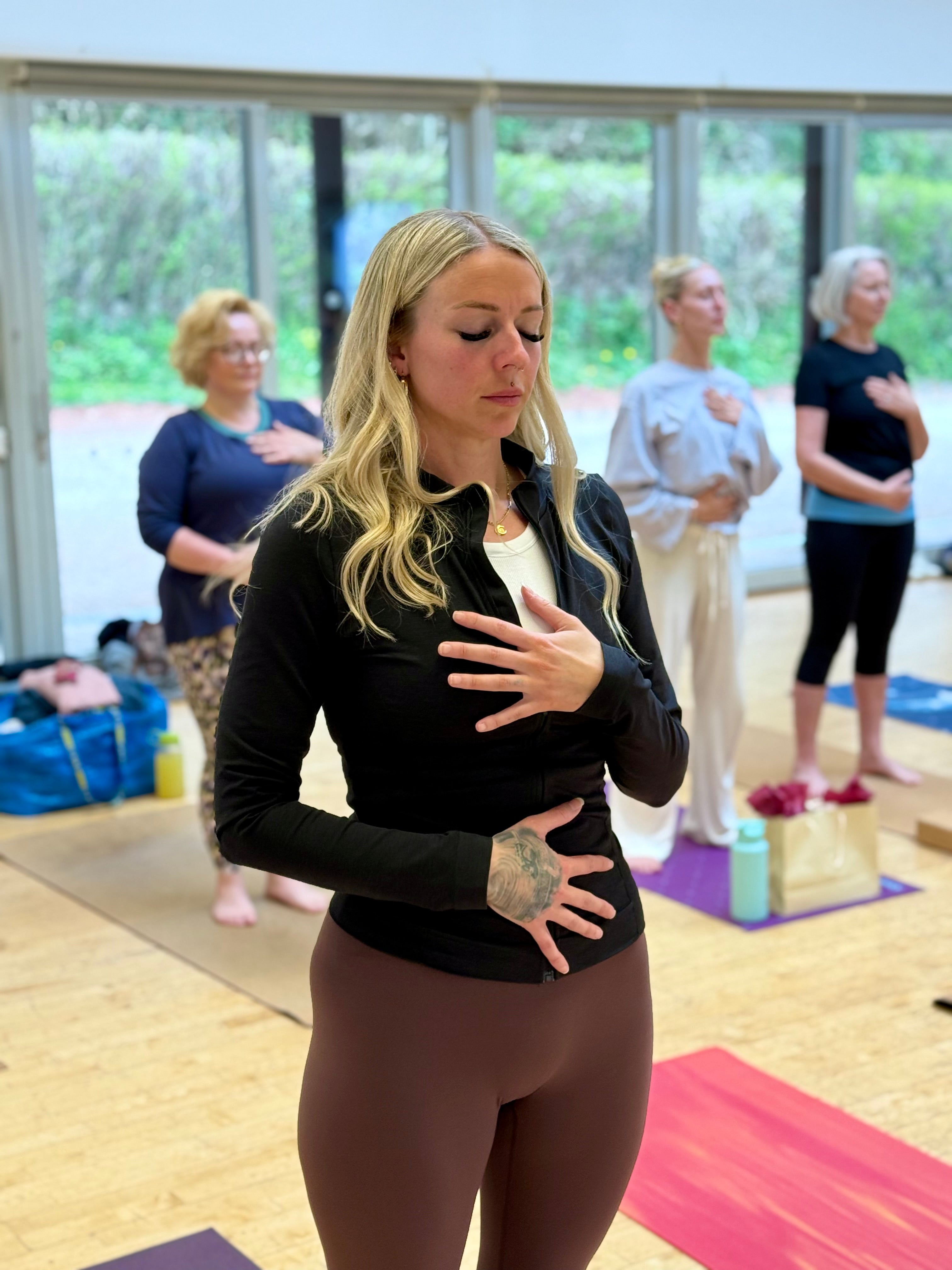 girl practising yoga
