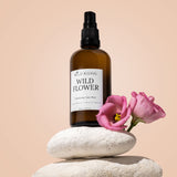wild flower organic rose water with witch hazel