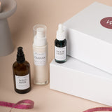 skincare lovers gift set canvas cream cleanser wild rose toner moonlight face oil christmas lifestyle