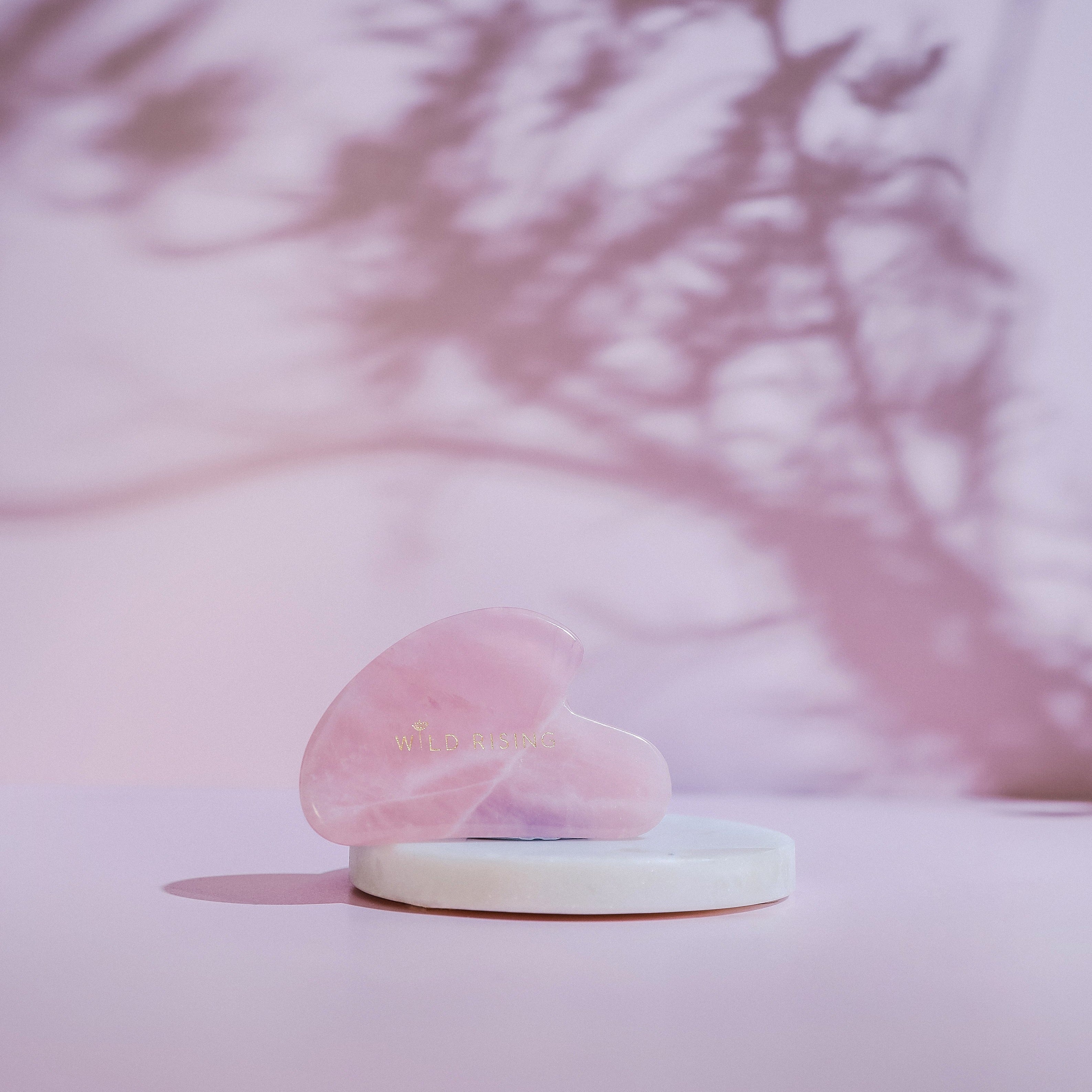 rose quartz gua sha wild rising