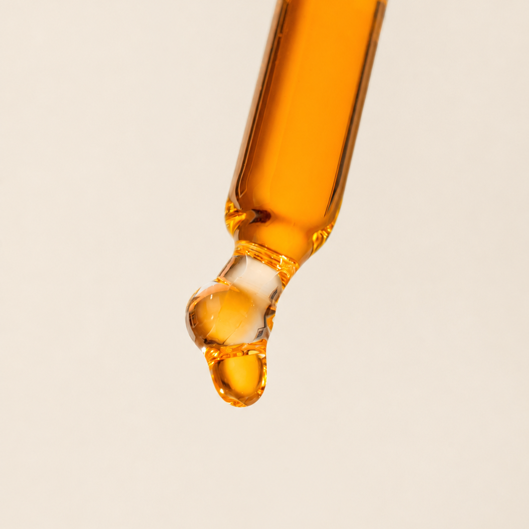 rose hip oil in a pipette 