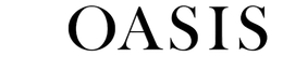 The word 'OASIS' is shown in large black serif letters on a plain white background.