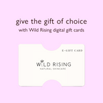 wild rising skincare natural e-gift card