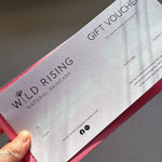 wild rising skincare physical gift voucher