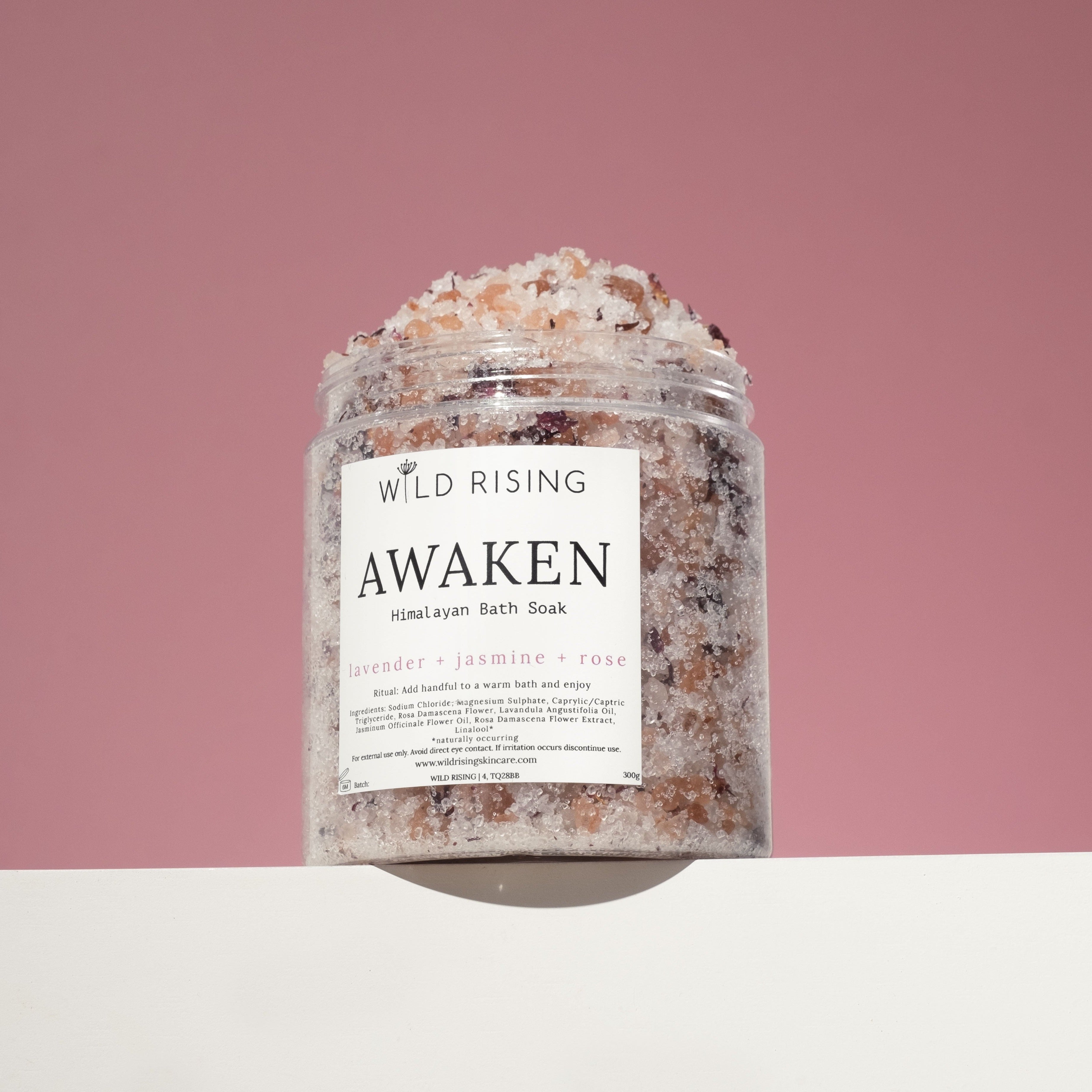 Lavender, jasmine and rose bath salts