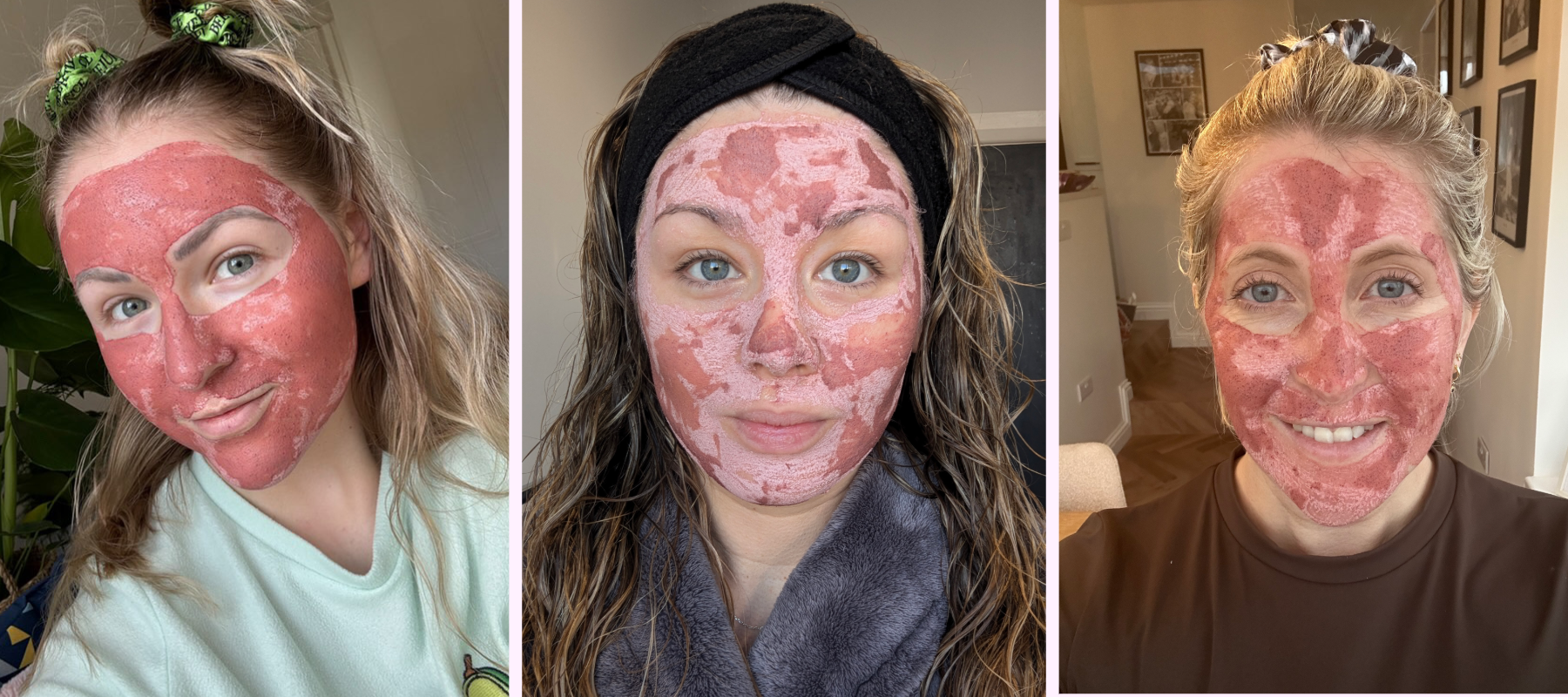 customer selfies with wild rising botanical mask