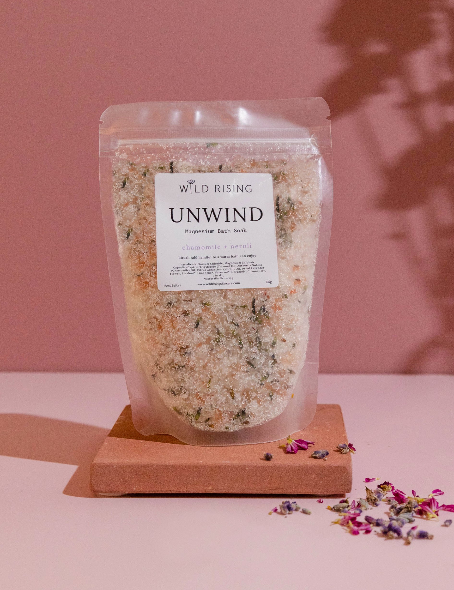 Organic Bath salt soak chamomile & Neroli