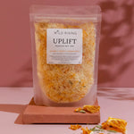 Bath salt soak orange, lemon and peppermint. Natural, Organic, Vegan, Cruelty-Free Skincare made in Devon.