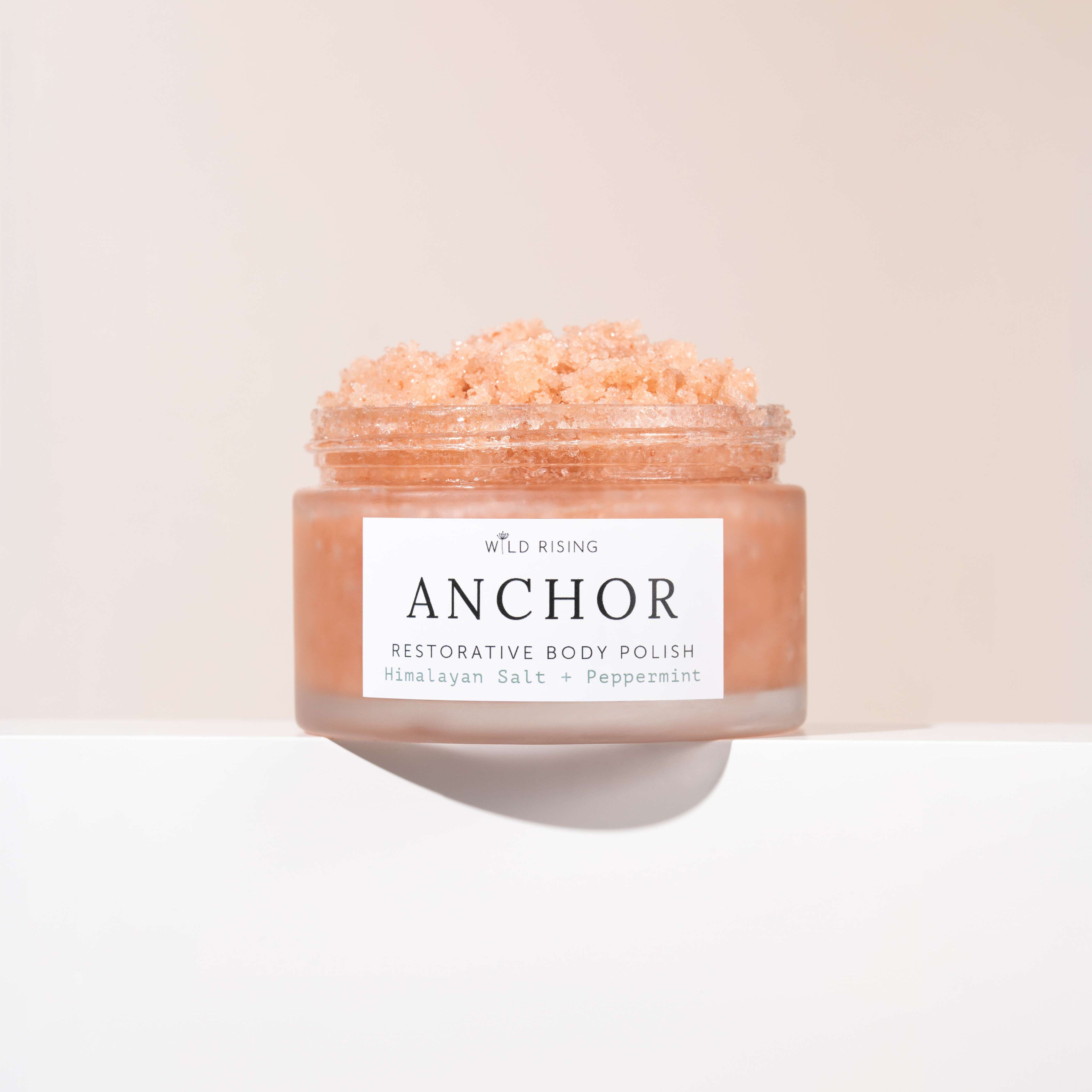 studio picture of a body scrub polish
