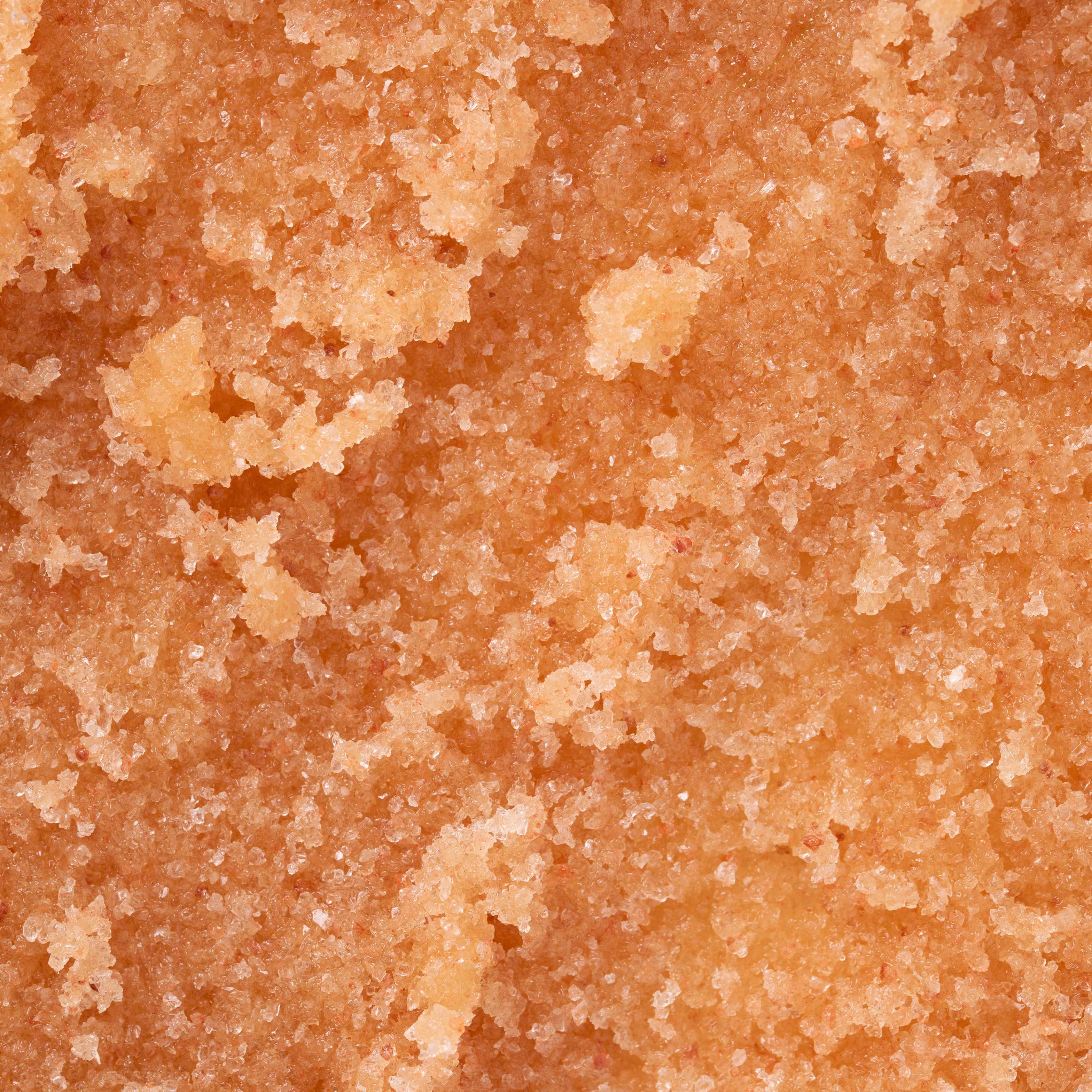 texture of blood orange body scrub