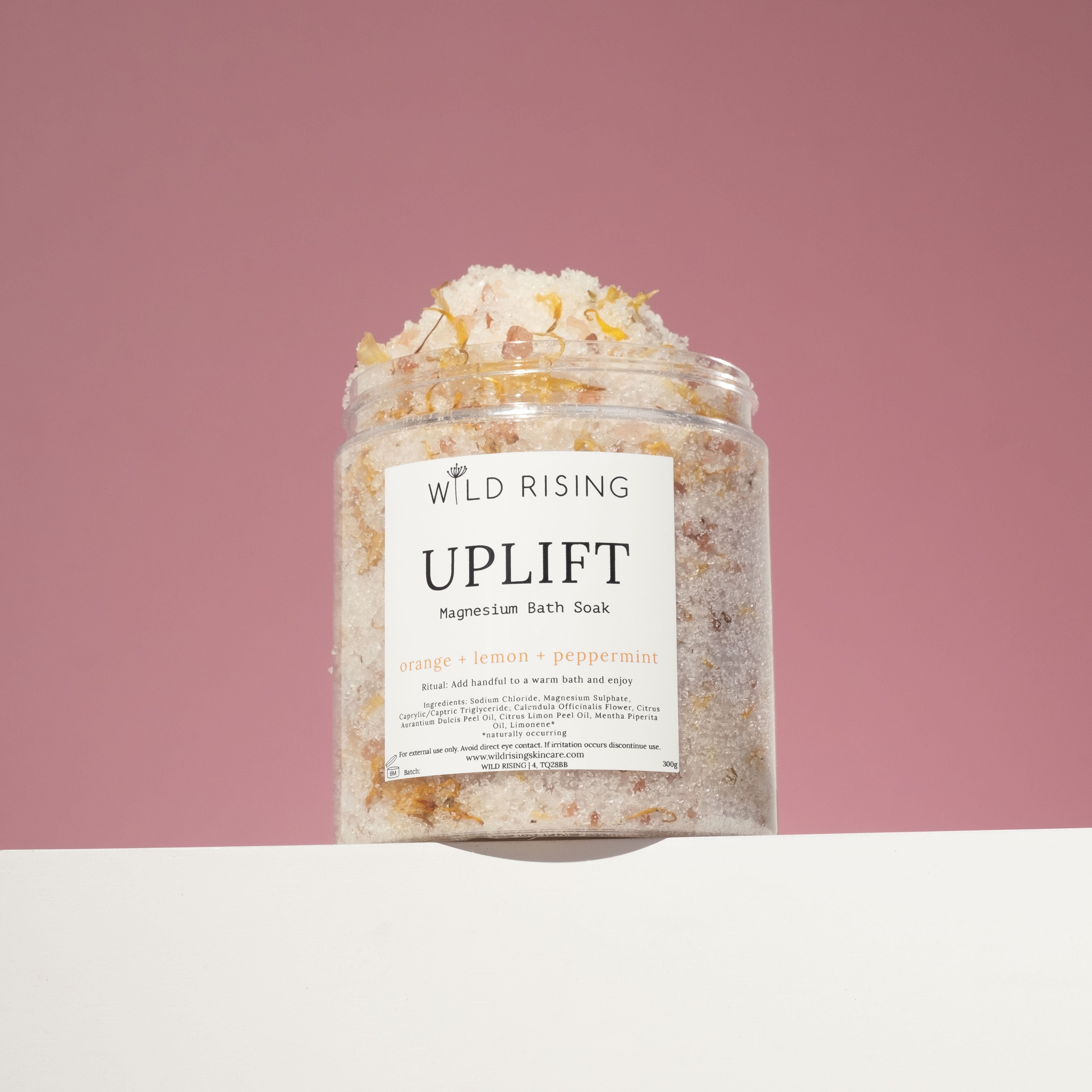 orange, lemon and peppermint bath salts