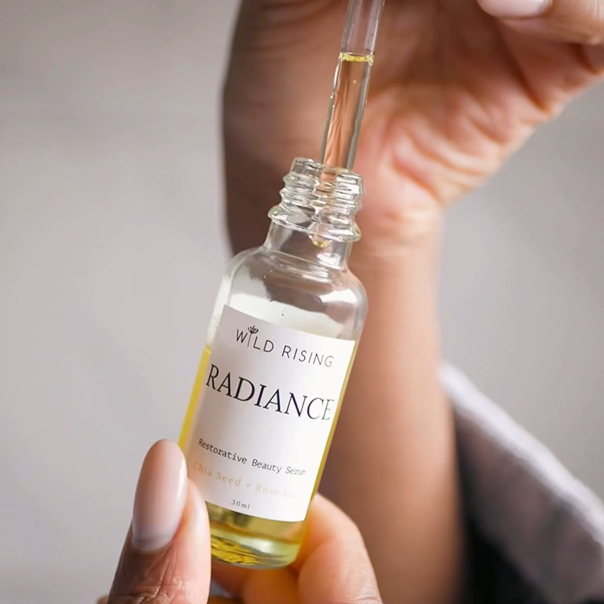 wild rising radiance rosehip face oil