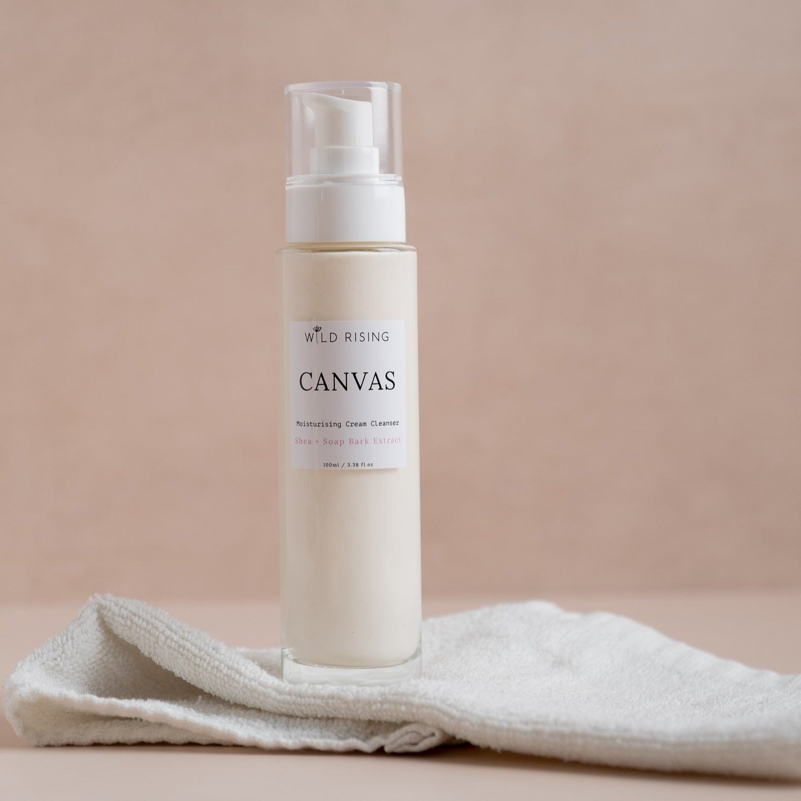 Canvas cream cleanser with face cloth
