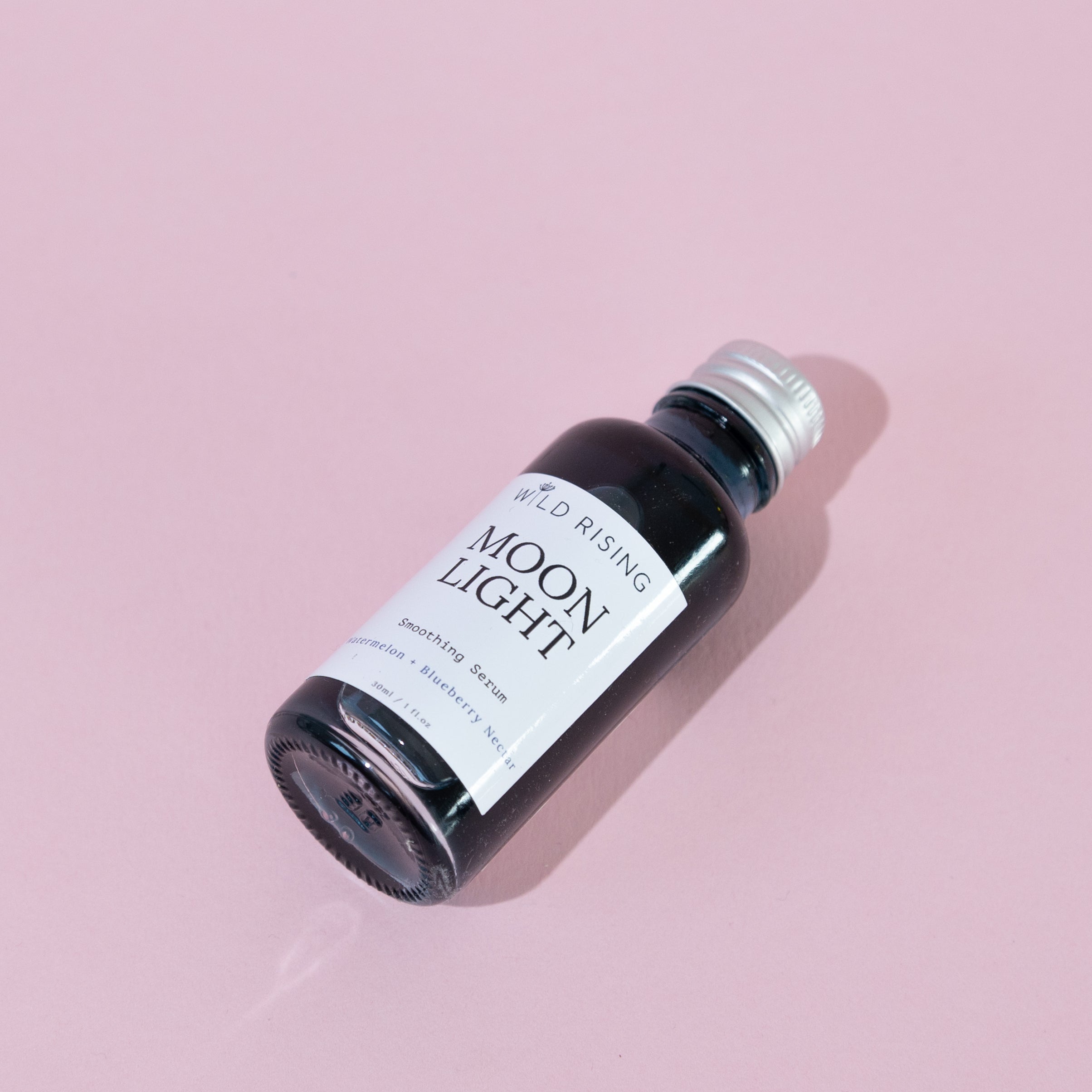 flat lay of moonlight face oil refill