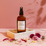 wild rising wild flower rose water witch witch hazel toner 