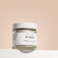 purify clay face mask on ledge