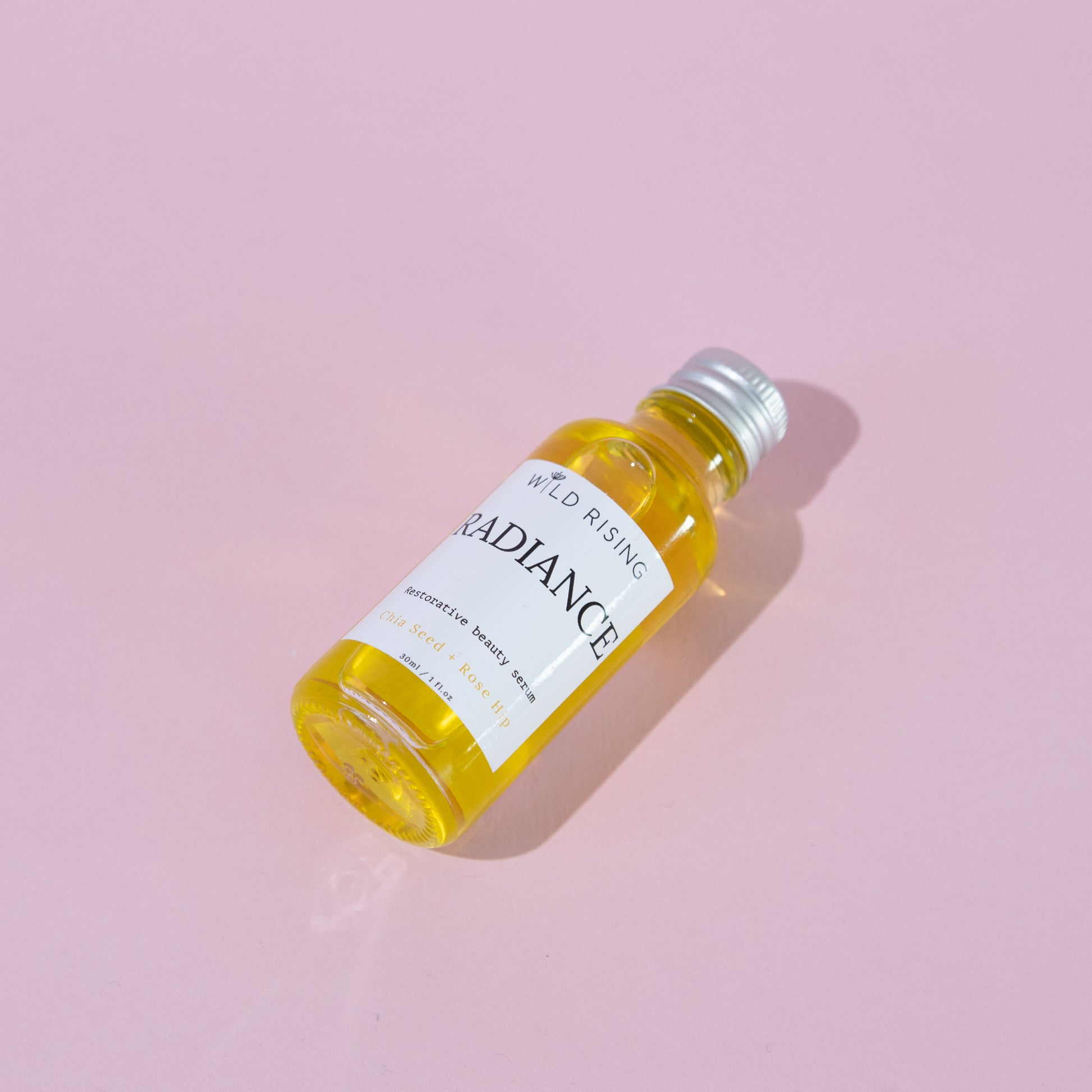 Flat lay shot of Radiance Face Oil