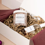 wild rising switch off gift set awaken bath salts and bloom rose infused body oil