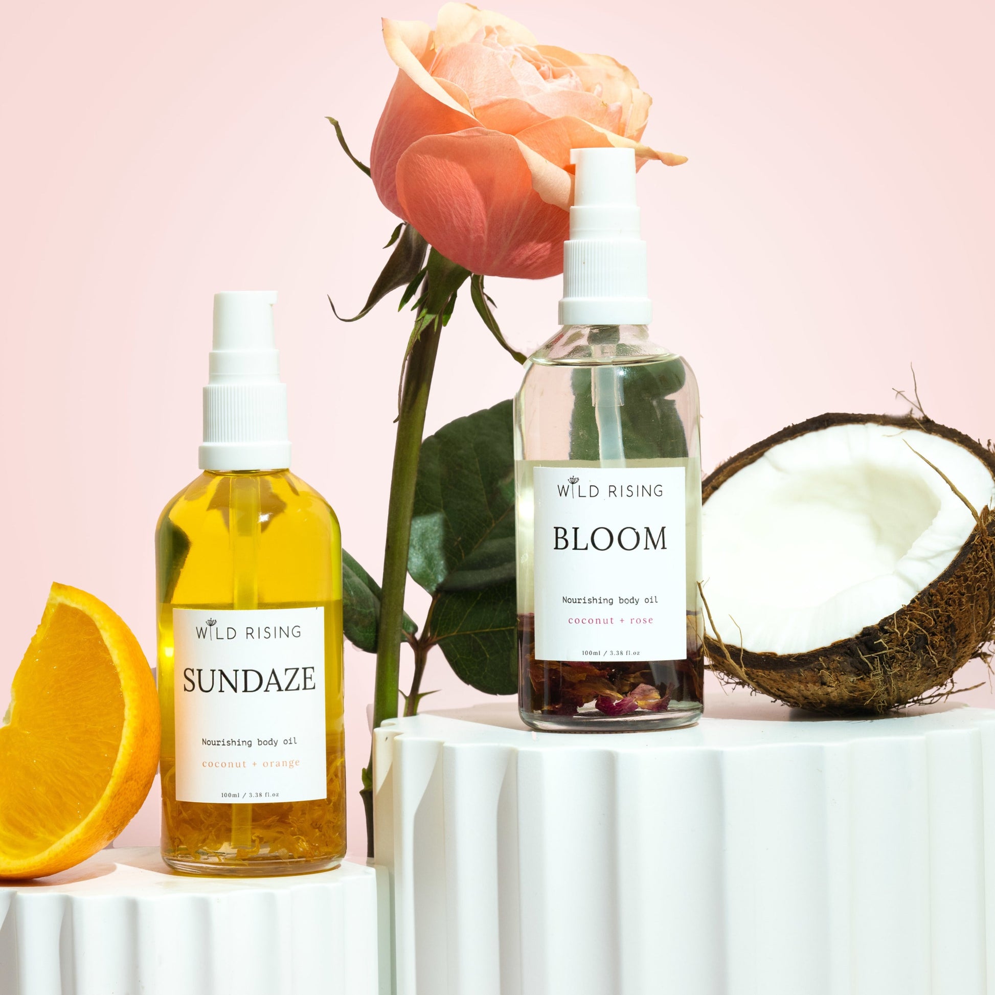 Sundaze body oil with bloom