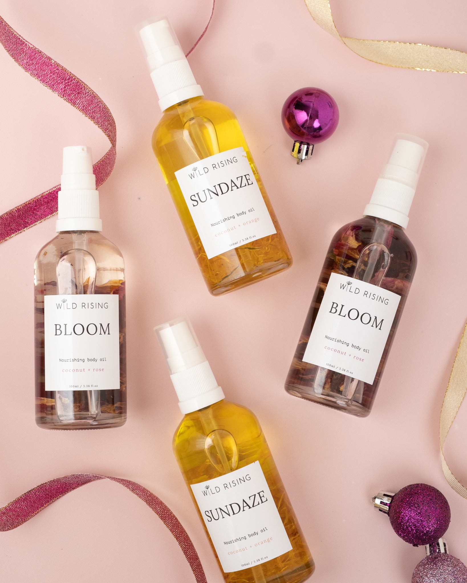 natural body oils by wild rising christmas