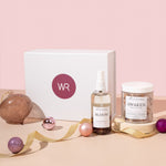 wild rising switch off christmas gift set with bloom body oil and awaken bath salt